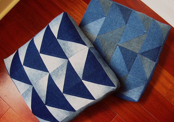 Etsy.com handmade and vintage goods #pillow #triangles