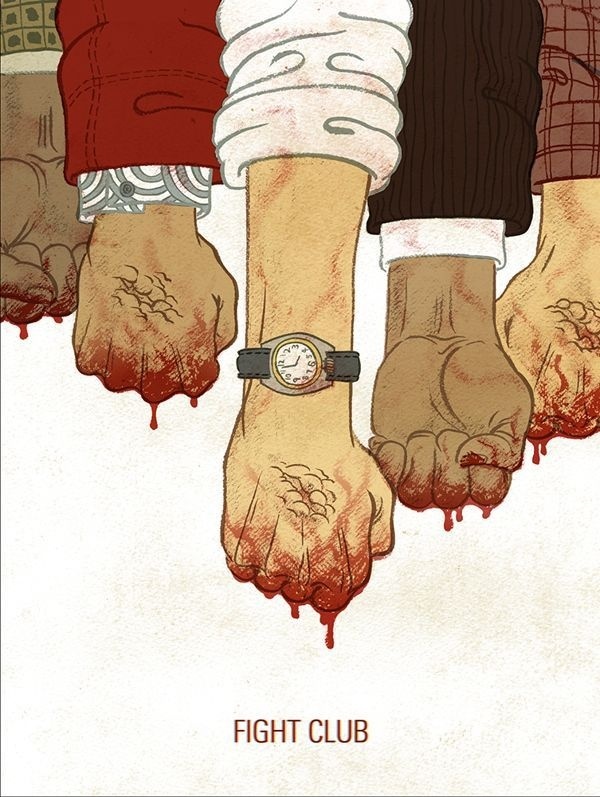 Fight Club by Meen Choi #illlustration #design #drawing #poster