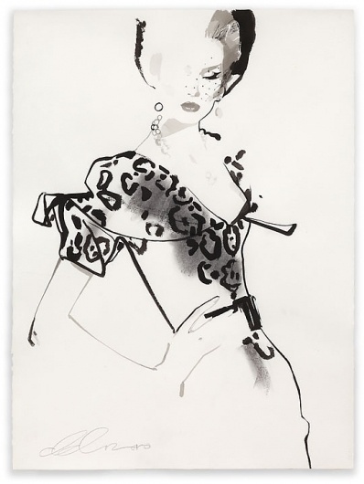 David Downton | Shiro to Kuro #fashion #illustration #black