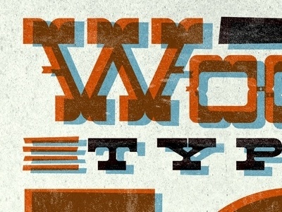 Dribbble - Wood Type is your Friend by Curt Rice #type #letterpress #wood #typography