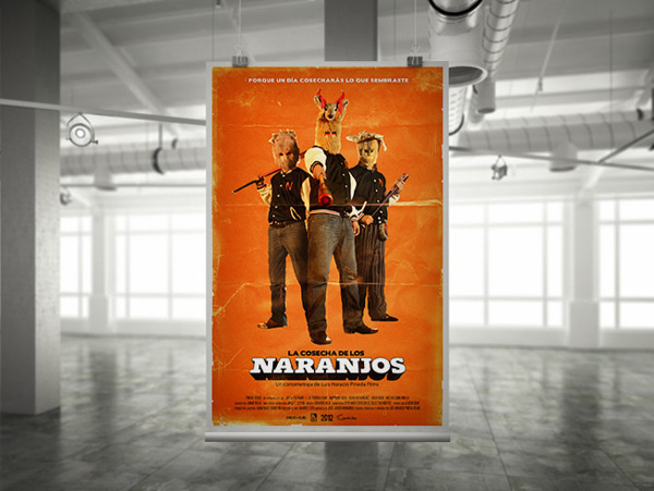 La Cosecha de los Naranjos #logotype #movie #design #orange #cosecha #simple #shortfilm #cine #naranjos #poster #film #cartel #logo #typography