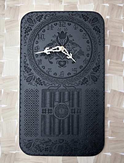 The Fox Is Black #clock #flourish #modern