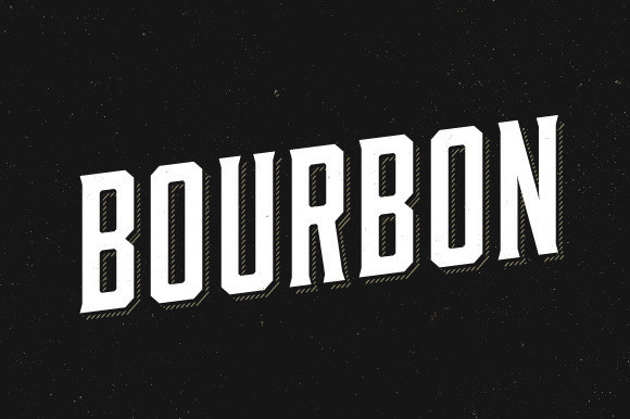 Bourbon #font #display #typeface #vintage #typography
