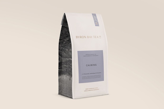 Byron Bay Tea Packaging - Mindsparkle Mag Cristie Stevens designed Byron Bay Tea Company (BBTC) – an Australian based tea brand. Each batch is hand-blended by the owner using her knowledge as a naturopath and herbalist. #logo #packaging #identity #branding #design #color #photography #graphic #design #gallery #blog #project #mindsparkle #mag #beautiful #portfolio #designer