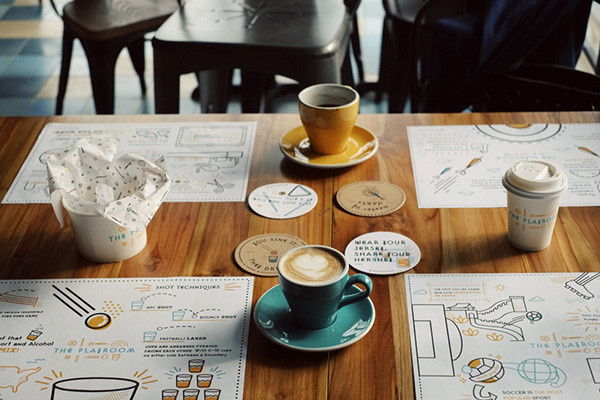 THE PLAYROOM on Behance #branding #icon #infographics #cafe #illustration #bar