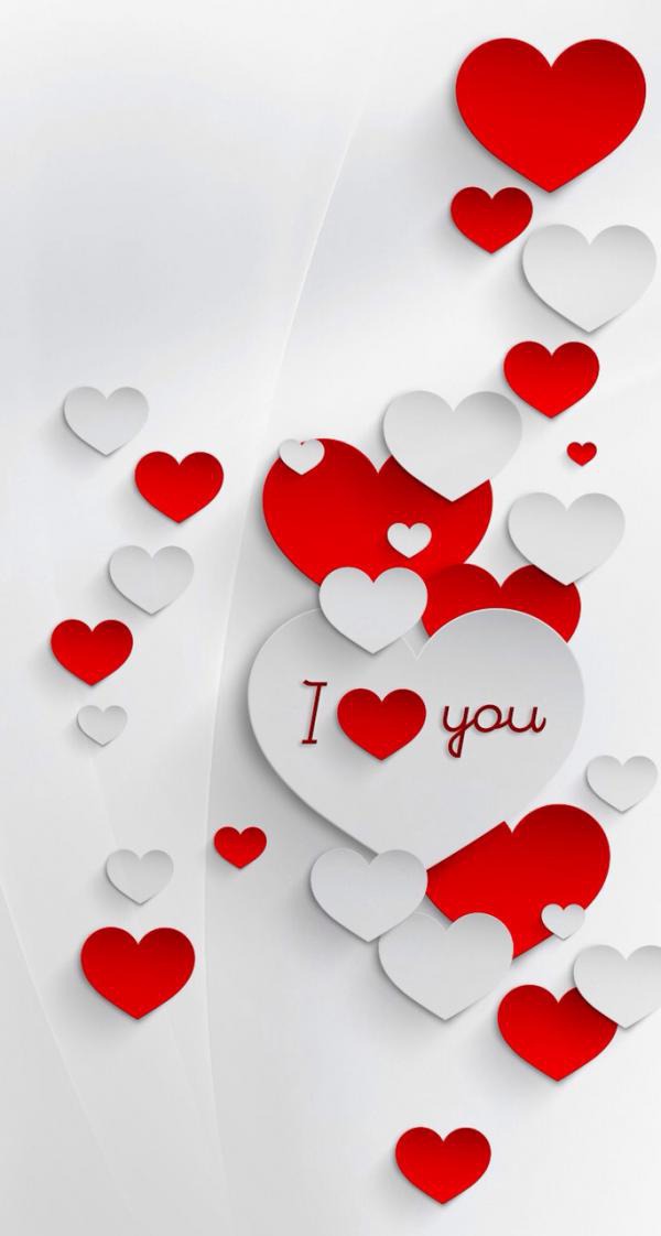 I love you papercut wallpaper