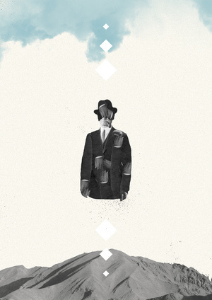 Hands Off - Bali Benson #collage #grain #balibenson #desert