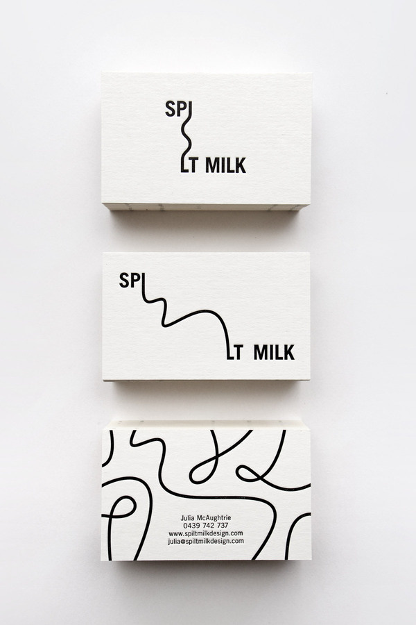 Confetti – Spilt Milk #business #card #design #graphic #minimal