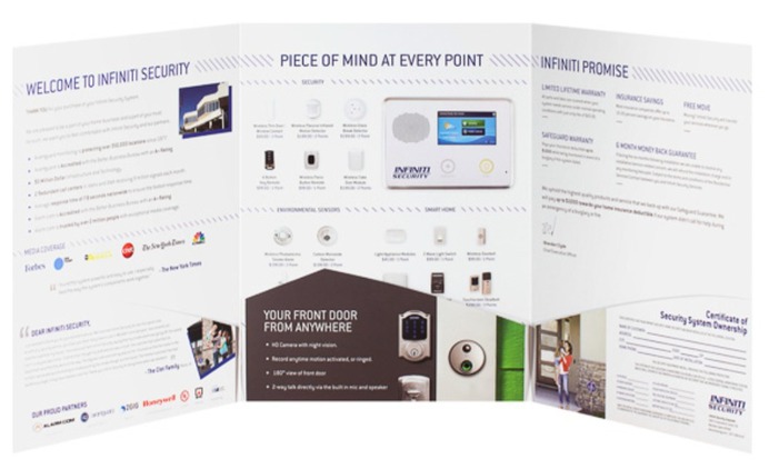 White 3-Pocket Presentation Folder Design