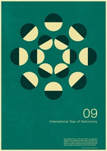 excites | Graphic Designer | Simon C Page #year #print #astronomy #graphic #poster