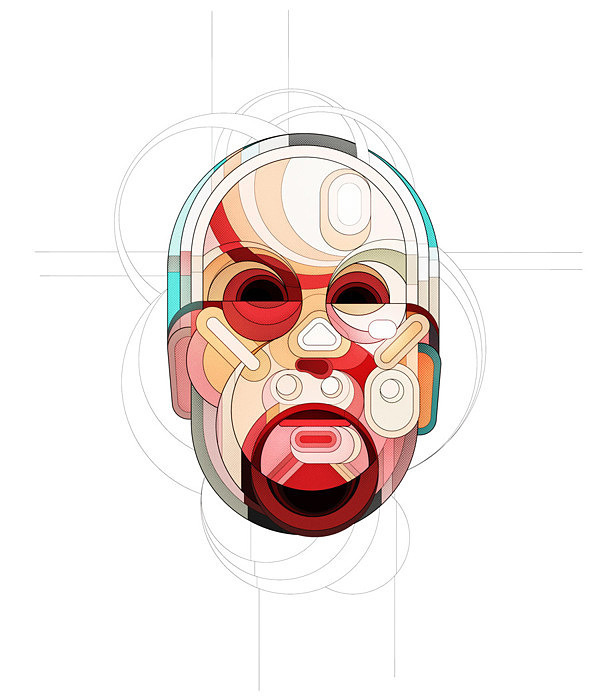 Car and Driver Portraits by Charles Williams #portrait #geometry #geometric