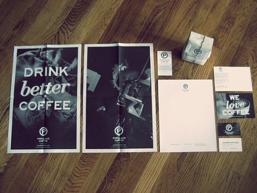 Populace Coffee Branding - I AM DUE NORTH #print