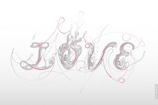 Redline - Buzzsgraphics #buzzsgraphics #print #illustration #fluid #poster #redline #love #typography