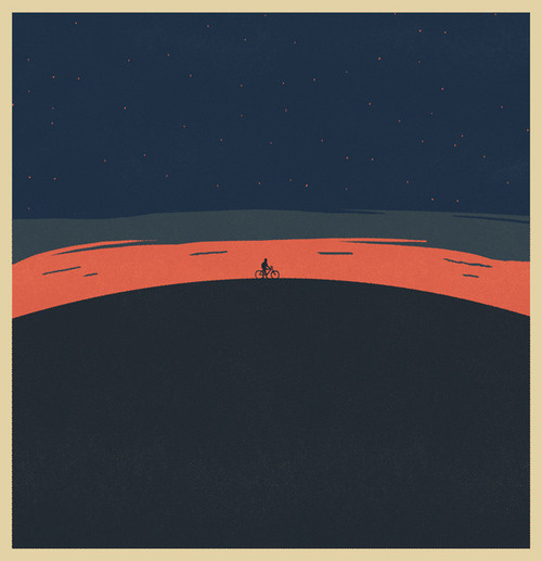 Bike sunset #cover #poster #bike #sunset #character