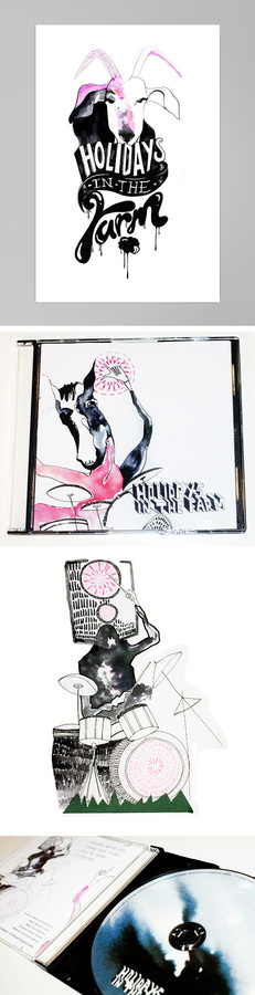 Holidays in The Farm | Estudio coba & Lara Costafreda #estudi #diseo #packaging #multidisciplinar #de #ilustracin #grafic #estudio #ilustration #disseny #grafico #cd