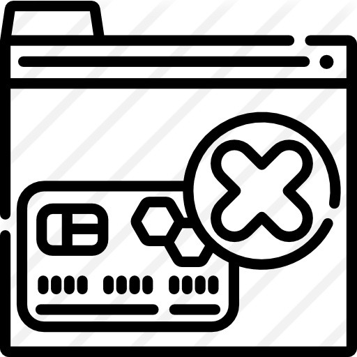 See more icon inspiration related to seo and web, commerce and shopping, payment method, transaction, online shopping, credit card, payment, cancel, error and interface on Flaticon.