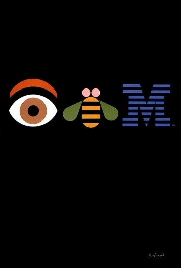 Eye, Bee, M #typography #icons #rand #ibm #paul