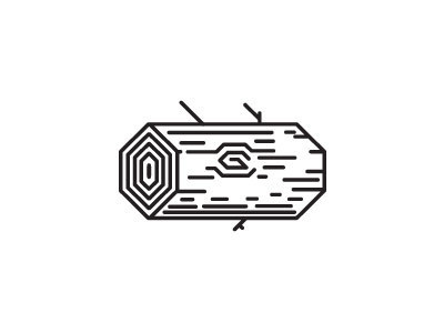 Log #geometric #icon #log #fuzzco