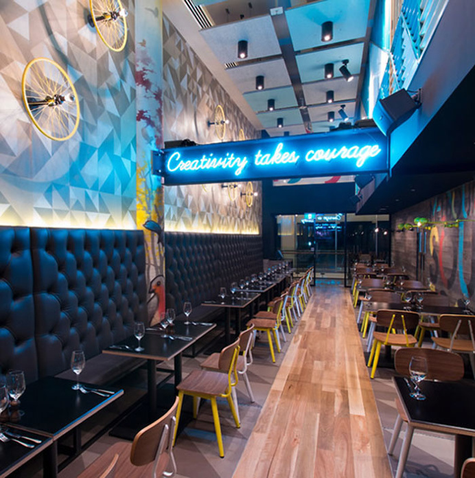Industrial Chic Cafe design by Studio Equator