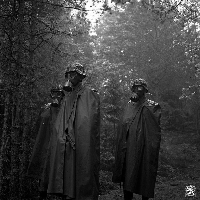 r/MilitaryPorn - Finnish conscripts during NBC drills, 1961 [3000x3000]
