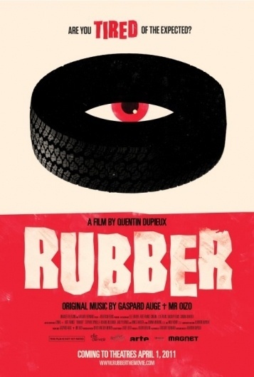 Poster inspiration example #86: Rubber Poster - Internet Movie Poster Awards Gallery #minimalist #poster #film
