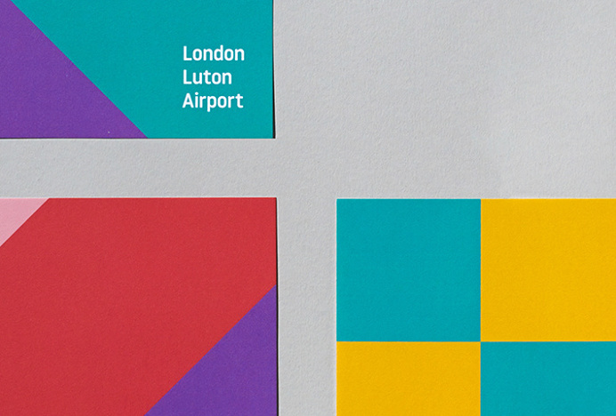London Luton Airport by Ico Design and Atipo #stationary #brand design #colourful