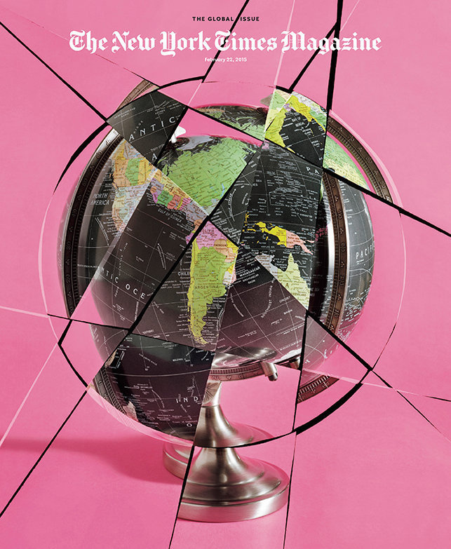 Behind the Relaunch of The New York Times Magazine - NYTimes.com #nytimes #relaunch #times #globe #pink #global #the #cover #york #magazine #new
