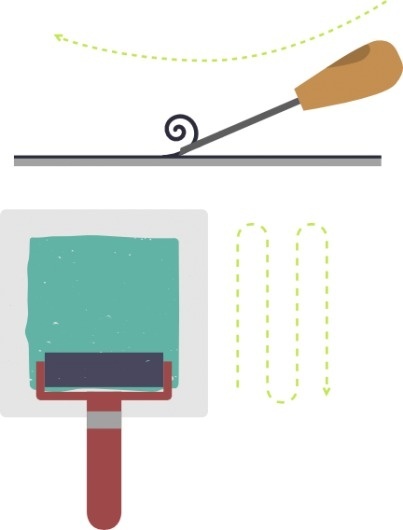 How To Project - Connecting Design & Learning — Home #print #lino #illustration