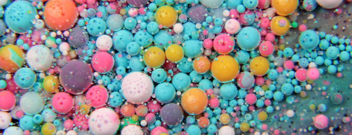 Memories of Paintings by Thomas Blanchard #paint #oil #milk #liquidsoap #macro