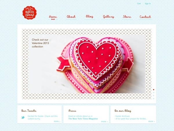 Baked Ideas on the Behance Network #form #red #branding #book #website #identity #vintage #logo #web