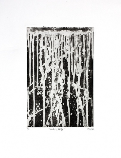 What the F*$K #drips #printmaking #intaglio #adno #mike #black #messy #true