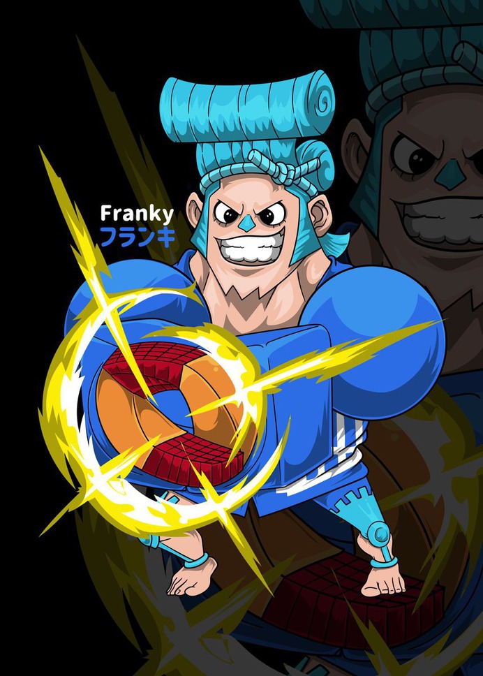 "Franky" Poster Print on metal by Sam Kal