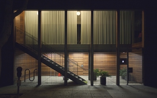 All sizes | Night_Facade_1 | Flickr - Photo Sharing! #courtyards #wood #architecture #light #facades