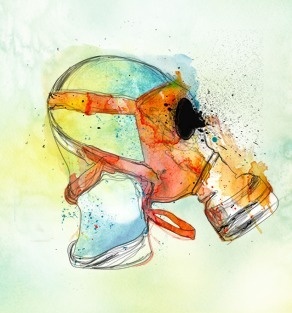 Hostile - Seventh Phase #watercolor #splatter #sketch