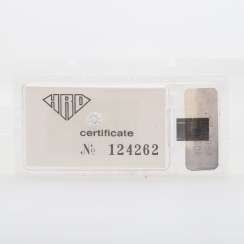 1 loser Brillant, 0,5 ct, G, IF.