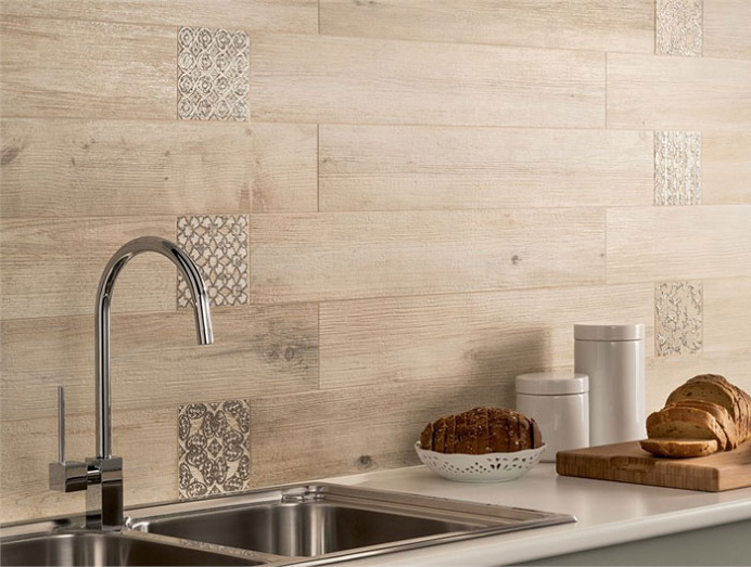 Porcelain Stoneware Wall Tiles with Wood Effect