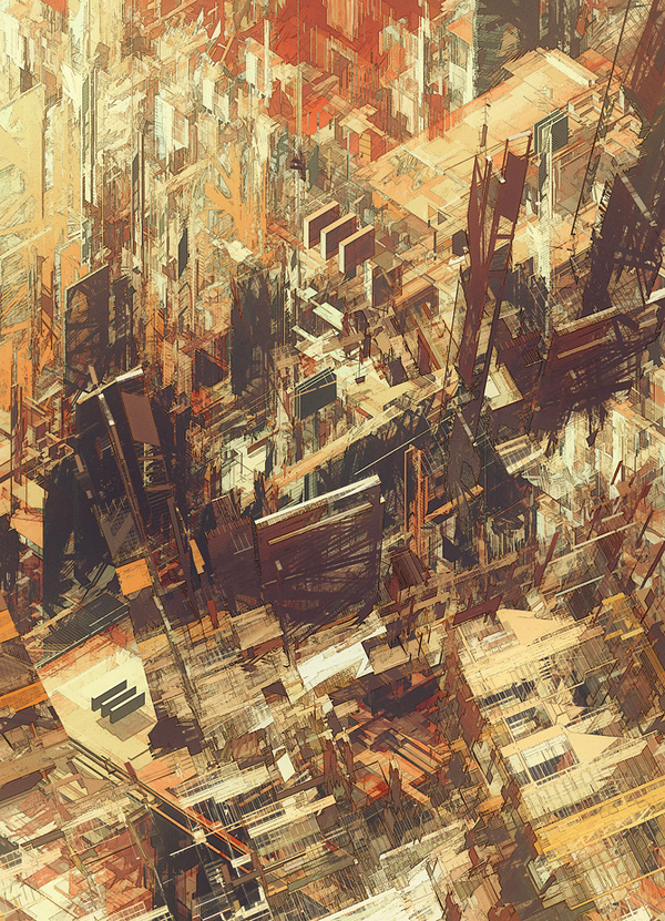 cities IV / deconstructed #city #illustration #digital
