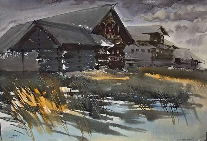Beautiful Watercolor Paintings by Yuri Lomkov