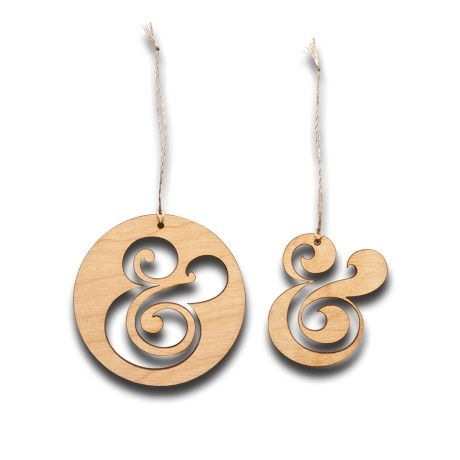 Ugmonk — AMPERSAND ORNAMENTS (SET OF 2) #monk #ug
