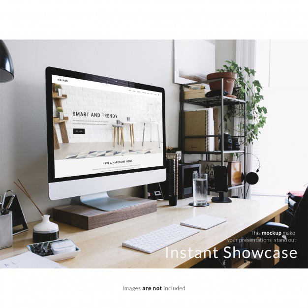 Computer on office desktop mock up Free Psd. See more inspiration related to Mockup, Computer, Template, Office, Web, 3d, Website, Mock up, Psd, Templates, Keyboard, Website template, Quality, Desktop, Page, Screen, Mockups, Up, Computer screen, Web template, Web page, Realistic, Real, Web templates, Mock ups, Mock, 3d mockup, Psd mockup and Ups on Freepik.