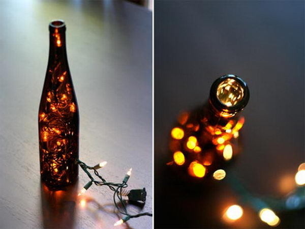 Homemade Wine Bottle Crafts #diy #craft #wine #bottle
