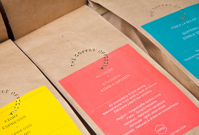 The Coffe Officina by Morse Studio #bag #coffee #packaging