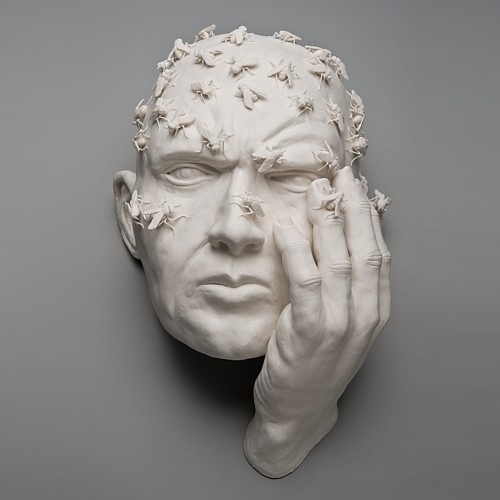Kate MacDowell - #sculpture #plaster #person #concept #fly #man