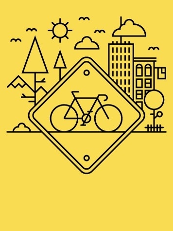 alexlikesdesign | Life in the Bike Lane | Online Store Powered by Storenvy #yellow #lane #alex #black #bike #griendling