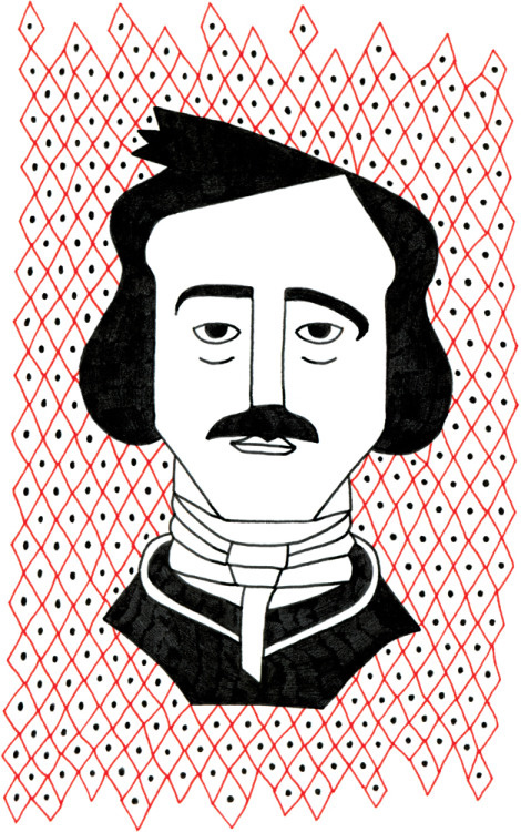 Edgar Allan Poe #drawing #illustration #edgarallanpoe #portrait #writer #author