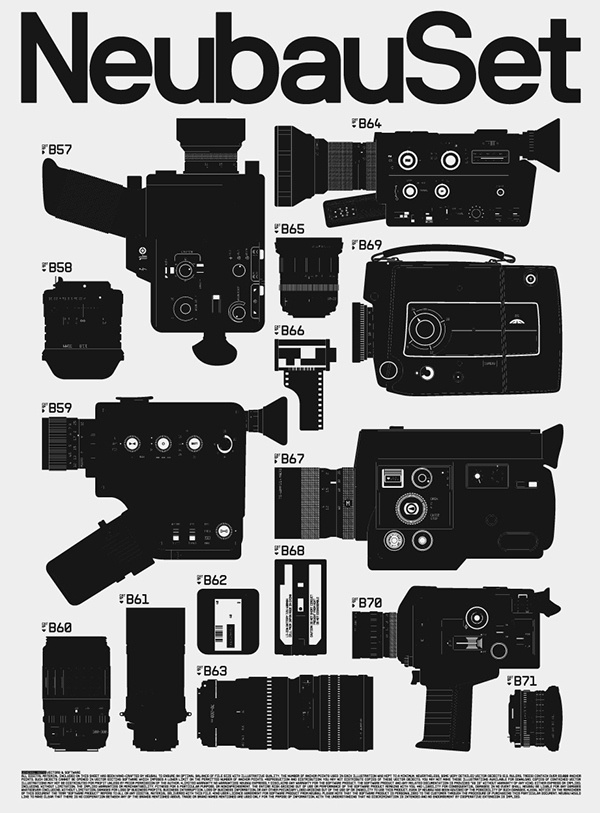 NeubauSet, Library of HD Vector Sets (Neubau Archive) on Behance #vector #swiss #set #clean #illustration #poster #modernism #minimalist #neubau