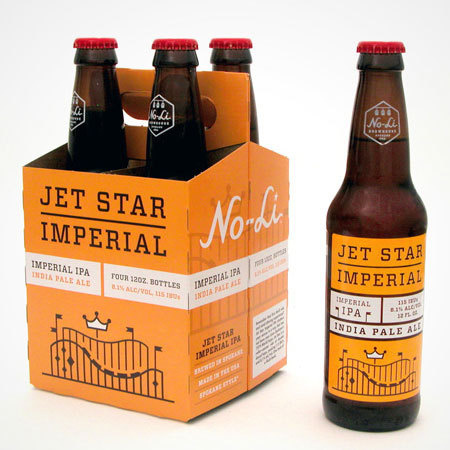 No-Li Jet Star Packaging #packaging #beer #label