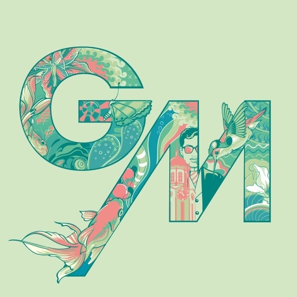 Graphika Manila 12 Gig Set on the Behance Network #typography #colours #illustration #blue #manila #green
