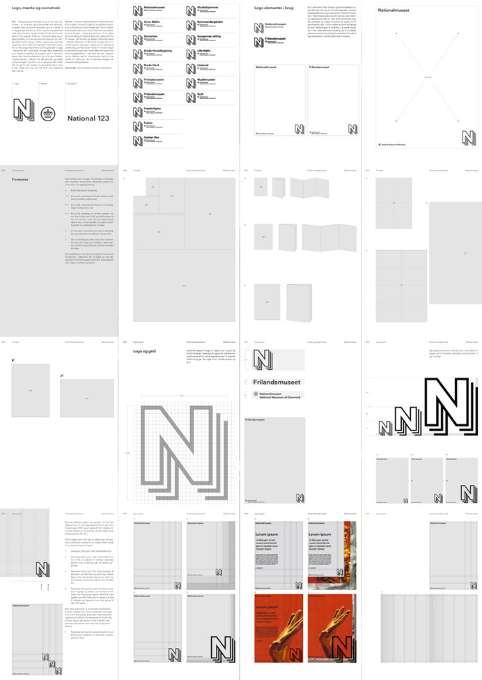 The Layers of Past, Present, Future #e-types #grid #identity #museet #logo #layout #national #editorial