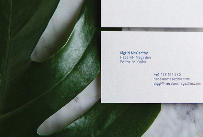 Hessian Magazine by Dylan McDonough #print #design #business #card #graphic #gradient